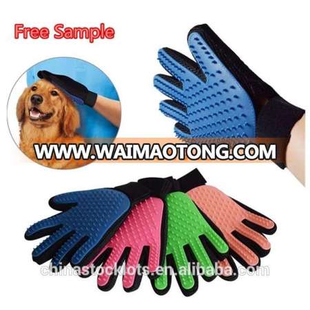 Free sample small MOQ best selling dog products pet accesories dog grooming gloves